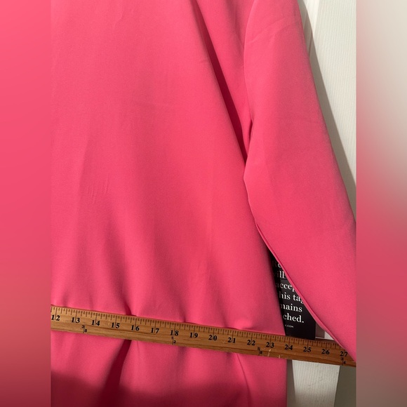 TUCKERNUCK XXL Easter Preppy Hot Pink Daphne Stand Ruffle Bow Shift Mini Dress - Picture 14 of 14